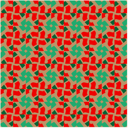 Seamless vector background with repeat pattern. multicolor mosaic. Perfect for fashion, textile design, cute themed fabric, on wall paper, wrapping paper, fabrics and home decor.のイラスト素材