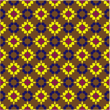 Seamless vector background with repeat pattern. multicolor mosaic. Perfect for fashion, textile design, cute themed fabric, on wall paper, wrapping paper, fabrics and home decor.のイラスト素材