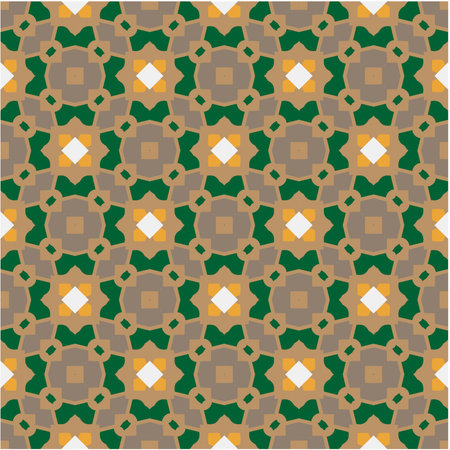 Seamless vector background with repeat pattern. multicolor mosaic. Perfect for fashion, textile design, cute themed fabric, on wall paper, wrapping paper, fabrics and home decor.のイラスト素材