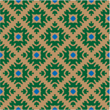 Seamless vector background with repeat pattern. multicolor mosaic. Perfect for fashion, textile design, cute themed fabric, on wall paper, wrapping paper, fabrics and home decor.のイラスト素材