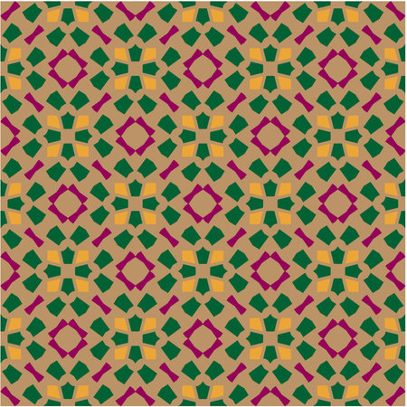 Seamless vector background with repeat pattern. multicolor mosaic. Perfect for fashion, textile...