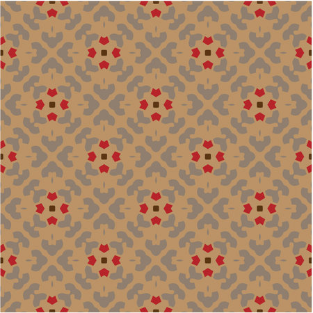 Seamless vector background with repeat pattern. multicolor mosaic. Perfect for fashion, textile design, cute themed fabric, on wall paper, wrapping paper, fabrics and home decor.のイラスト素材