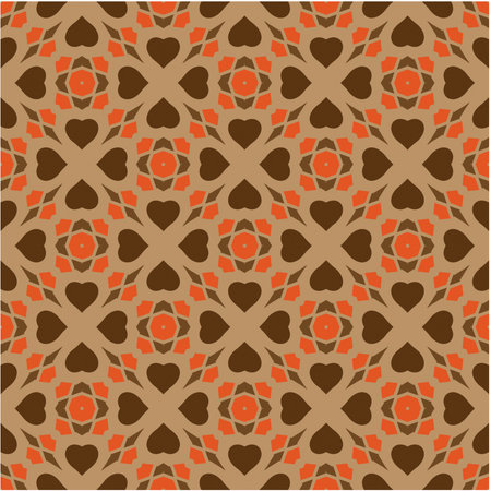 Seamless vector background with repeat pattern. multicolor mosaic. Perfect for fashion, textile design, cute themed fabric, on wall paper, wrapping paper, fabrics and home decor.のイラスト素材