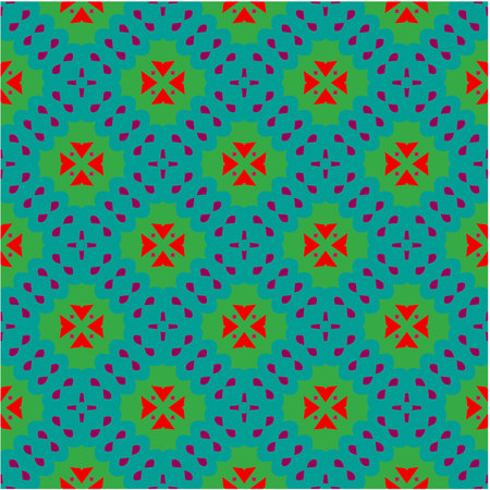 Seamless vector background with repeat pattern. multicolor mosaic. Perfect for fashion, textile design, cute themed fabric, on wall paper, wrapping paper, fabrics and home decor.のイラスト素材