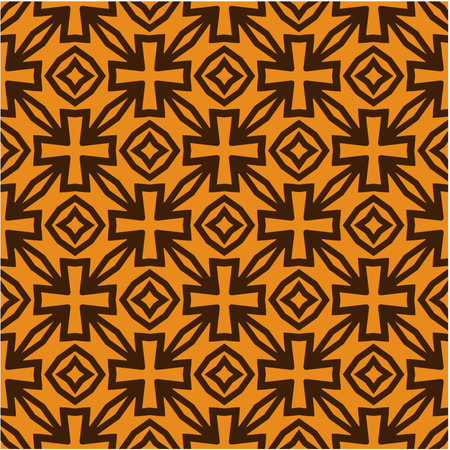 Seamless vector background with repeat pattern. multicolor mosaic. Perfect for fashion, textile design, cute themed fabric, on wall paper, wrapping paper, fabrics and home decor.のイラスト素材