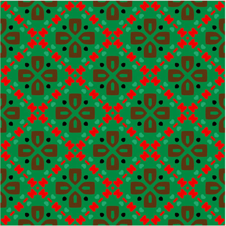 Seamless vector background with repeat pattern. multicolor mosaic. Perfect for fashion, textile design, cute themed fabric, on wall paper, wrapping paper, fabrics and home decor.のイラスト素材