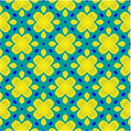 Seamless vector background with repeat pattern. multicolor mosaic. Perfect for fashion, textile design, cute themed fabric, on wall paper, wrapping paper, fabrics and home decor.のイラスト素材