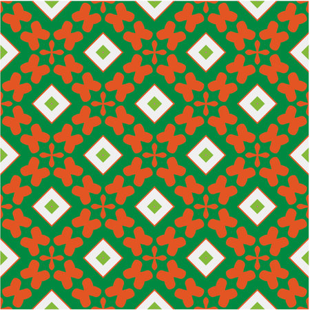 Seamless vector background with repeat pattern. multicolor mosaic. Perfect for fashion, textile design, cute themed fabric, on wall paper, wrapping paper, fabrics and home decor.のイラスト素材