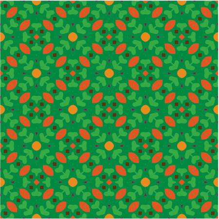 Seamless vector background with repeat pattern. multicolor mosaic. Perfect for fashion, textile design, cute themed fabric, on wall paper, wrapping paper, fabrics and home decor.のイラスト素材