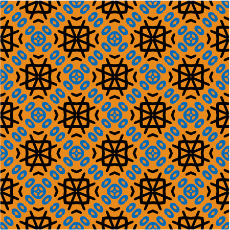 Seamless vector background with repeat pattern. multicolor mosaic. Perfect for fashion, textile design, cute themed fabric, on wall paper, wrapping paper, fabrics and home decor.のイラスト素材