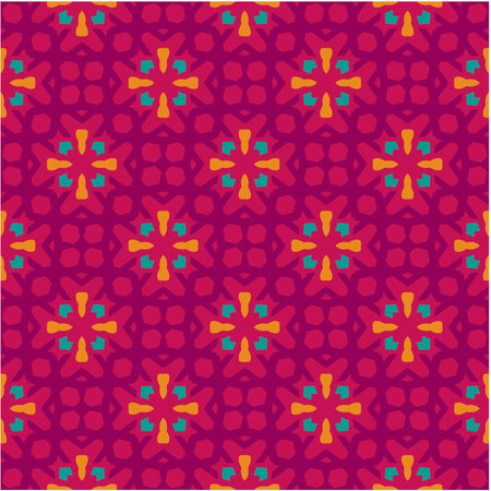 Seamless vector background with repeat pattern. multicolor mosaic. Perfect for fashion, textile...
