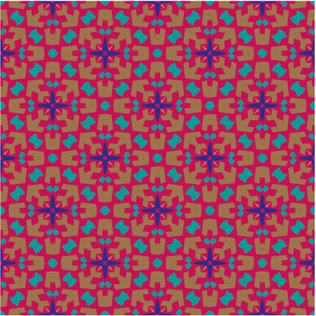 Seamless vector background with repeat pattern. multicolor mosaic. Perfect for fashion, textile design, cute themed fabric, on wall paper, wrapping paper, fabrics and home decor.のイラスト素材