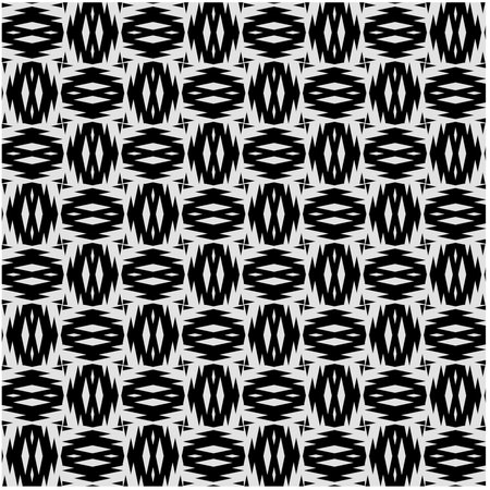 Seamless vector background with repeat pattern. Black and white color.