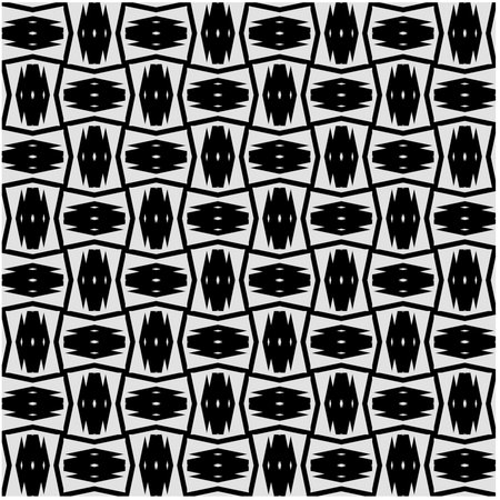 Seamless vector background with repeat pattern. Black and white color.のイラスト素材
