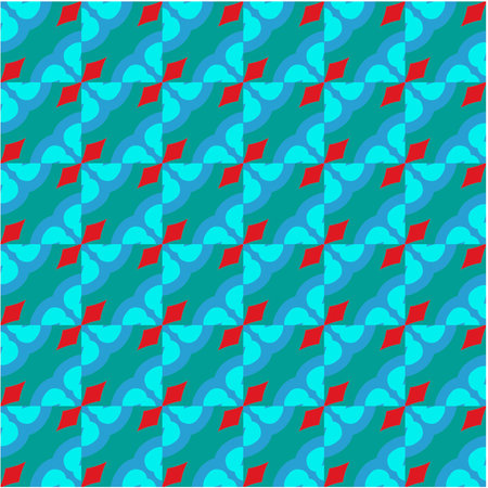 Seamless vector background with repeat pattern. multicolor mosaic. Perfect for fashion, textile design, cute themed fabric, on wall paper, wrapping paper, fabrics and home decor.のイラスト素材