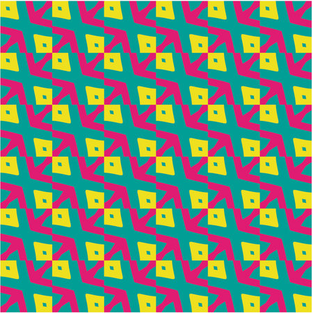 Seamless vector background with repeat pattern. multicolor mosaic. Perfect for fashion, textile design, cute themed fabric, on wall paper, wrapping paper, fabrics and home decor.のイラスト素材