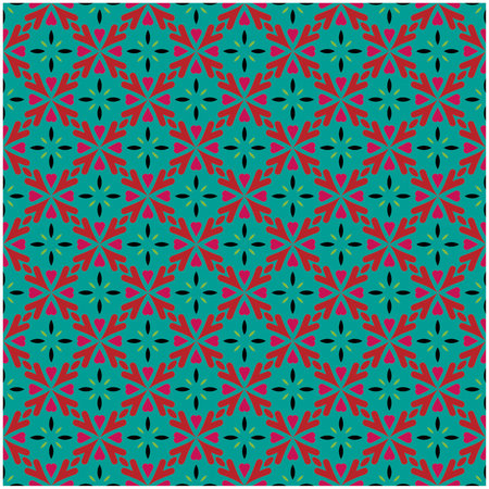 Seamless vector background with repeat pattern. multicolor mosaic. Perfect for fashion, textile design, cute themed fabric, on wall paper, wrapping paper, fabrics and home decor.のイラスト素材