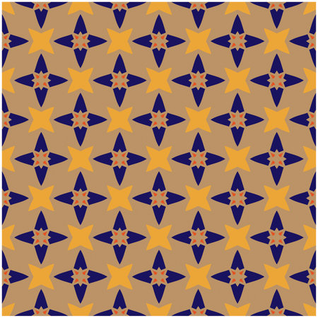 Seamless vector background with repeat pattern. multicolor mosaic. Perfect for fashion, textile design, cute themed fabric, on wall paper, wrapping paper, fabrics and home decor.のイラスト素材