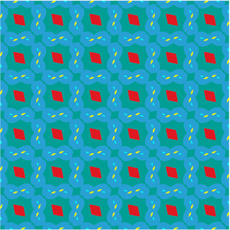 Seamless vector background with repeat pattern. multicolor mosaic. Perfect for fashion, textile design, cute themed fabric, on wall paper, wrapping paper, fabrics and home decor.のイラスト素材