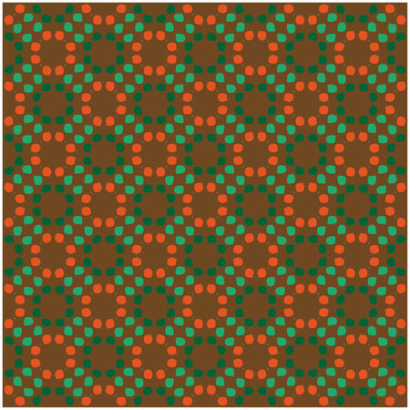 Seamless vector background with repeat pattern. multicolor mosaic. Perfect for fashion, textile design, cute themed fabric, on wall paper, wrapping paper, fabrics and home decor.のイラスト素材