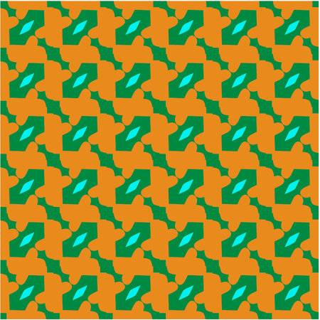 Seamless vector background with repeat pattern. multicolor mosaic. Perfect for fashion, textile design, cute themed fabric, on wall paper, wrapping paper, fabrics and home decor.のイラスト素材