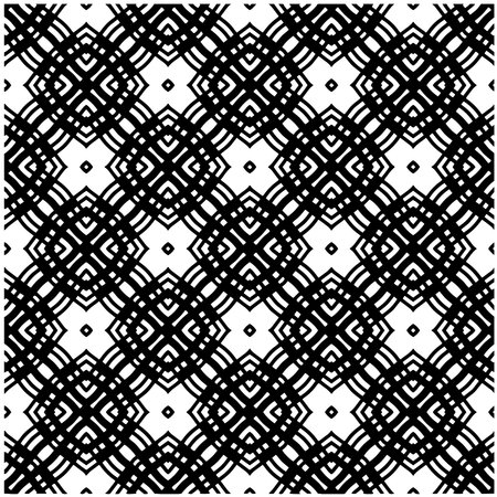 Vector monochrome pattern, Abstract texture for fabric print, card, table cloth, furniture, banner,...