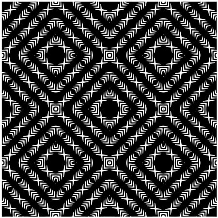 Vector monochrome pattern, Abstract texture for fabric print, card, table cloth, furniture, banner,...