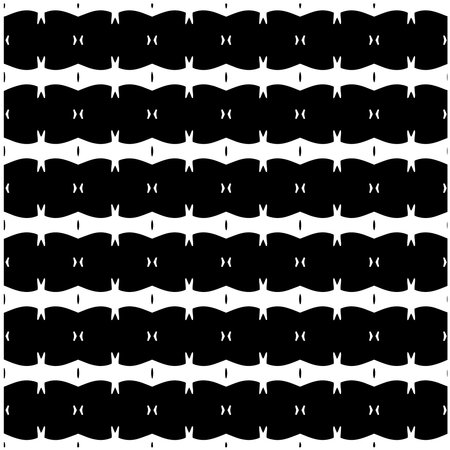Background with abstract shapes. Black and white texture. Seamless monochrome repeating pattern for...
