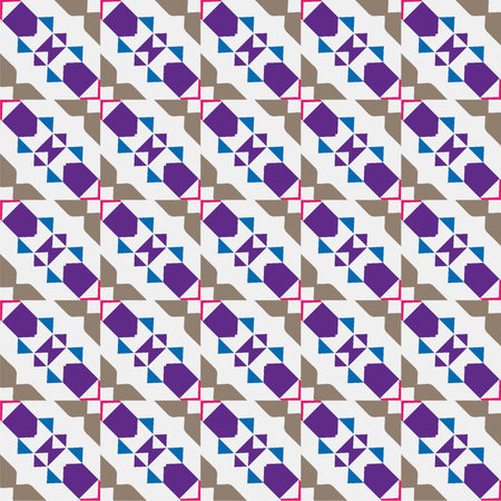 Seamless diagonal pattern. Repeat decorative design. Abstract texture for textile, fabric, wallpaper, wrapping paper.のイラスト素材