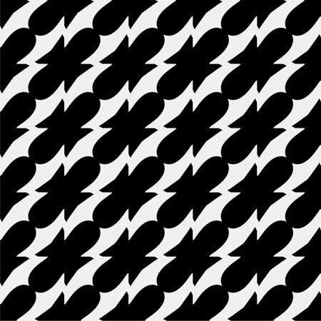 Background with abstract shapes. Black and white texture. Seamless monochrome repeating pattern for...