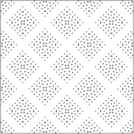 Vector pattern with symmetrical elements . Modern stylish abstract texture. Repeating geometric tiles from striped elements. Black and white pattern.のイラスト素材