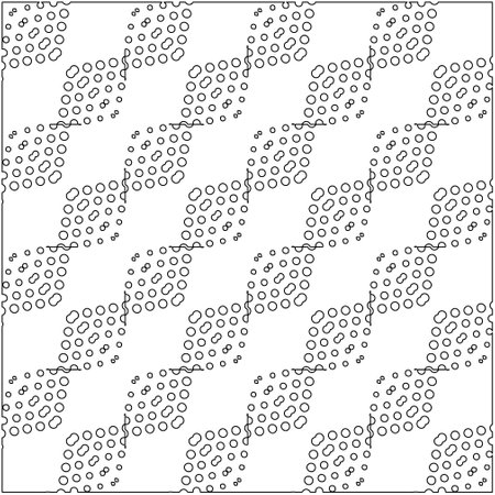 Abstract pattern with symmetrical elements. Modern stylish abstract texture. Repeating geometric tiles from striped elements. Black and white pattern.のイラスト素材