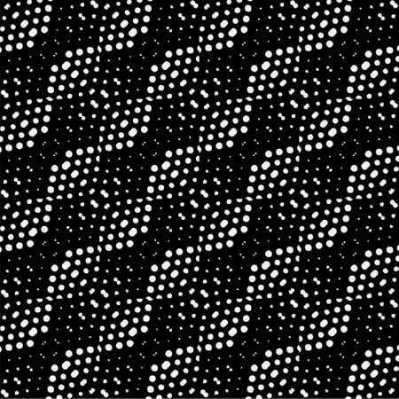 Background with abstract shapes. Black and white texture. Seamless monochrome repeating pattern for decor, fabric, cloth.のイラスト素材