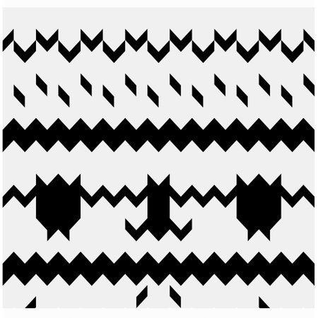 Background with abstract shapes. Black and white texture. Seamless monochrome repeating pattern for...