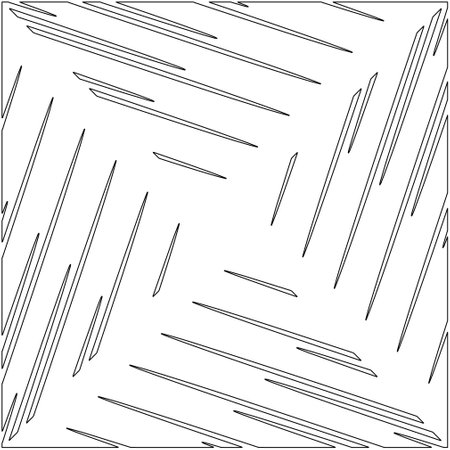 Vector pattern with symmetrical elements . Modern stylish abstract texture. Repeating geometric tiles from striped elements. Black and white pattern.のイラスト素材