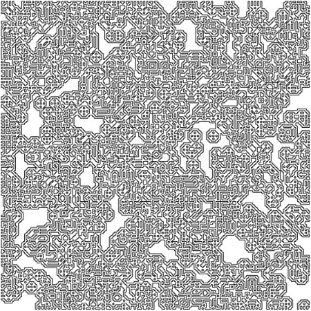 Vector pattern with symmetrical elements . Modern stylish abstract texture. Repeating geometric tiles from striped elements. Black and white pattern.のイラスト素材
