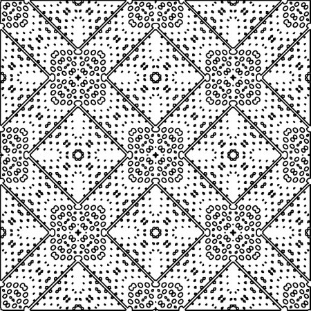 Black and white pattern with abstract shapes. abstract background. Patterns of the lines.のイラスト素材