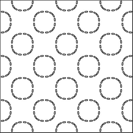 Modern stylish abstract texture. Geometric shapes from striped elements. Black and white pattern.のイラスト素材