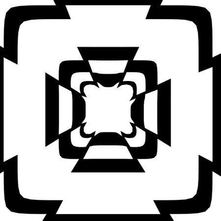 Minimal ornamental background with abstract shapes. Black and white texture. Simple abstract background.のイラスト素材