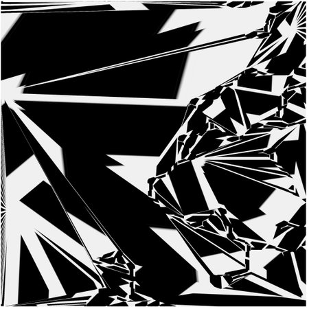 Minimal ornamental background with abstract shapes. Black and white texture. Simple abstract background.のイラスト素材