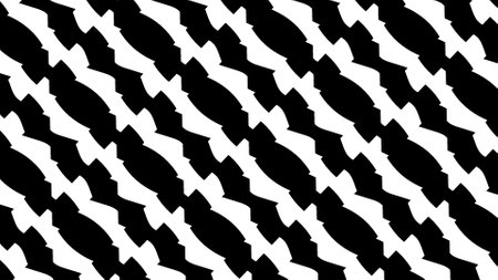 Wallpaper with black and white shapes. Abstract background for wallpapers and designs.