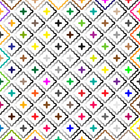 Background with colorful pattern. abstract background. Perfect for fashion, textile design, cute themed fabric, on wall paper, wrapping paper and home decor.のイラスト素材