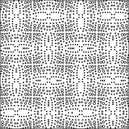 Stylish texture with figures from lines. Abstract geometric black and white pattern for web page, textures, card, poster, fabric, textile. Monochrome graphic repeating design.のイラスト素材