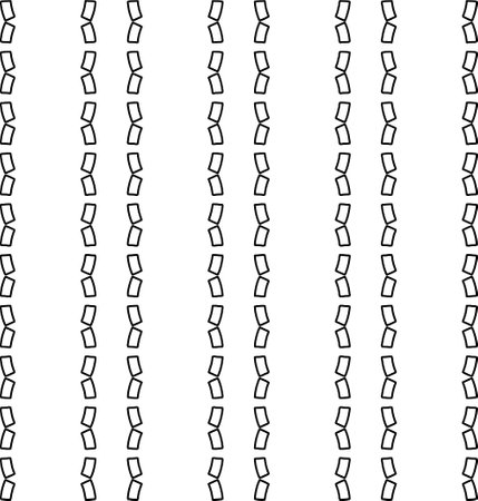 Stylish texture with figures from lines. black and white pattern for web page, textures, card, poster, fabric, textile. Monochrome graphic repeating design.のイラスト素材