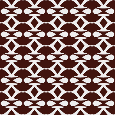 Simple repeating monochrome pattern. Abstract texture for fabric print, card, table cloth, furniture, banner, cover, invitation, decoration, wrapping.seamless repeating pattern. Black and white color.のイラスト素材