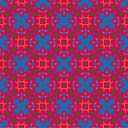 Vintage background with repeat patterns. Perfect for fashion, textile design, cute themed fabric, on...