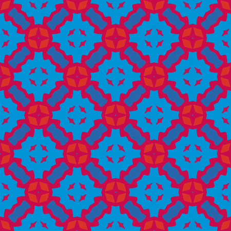 Vintage background with repeat patterns. Perfect for fashion, textile design, cute themed fabric, on wall paper, wrapping paper, fabrics and home decor. Seamless abstract multicolor pattern.のイラスト素材