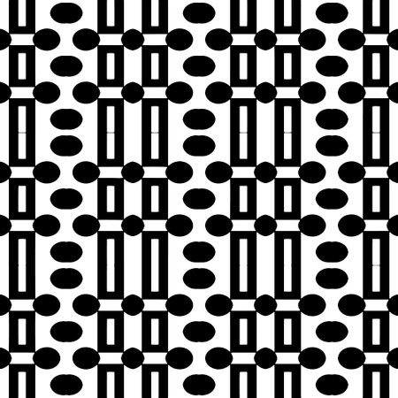 simple monochrome texture. abstract background. seamless repeating pattern.Black and white color.のイラスト素材