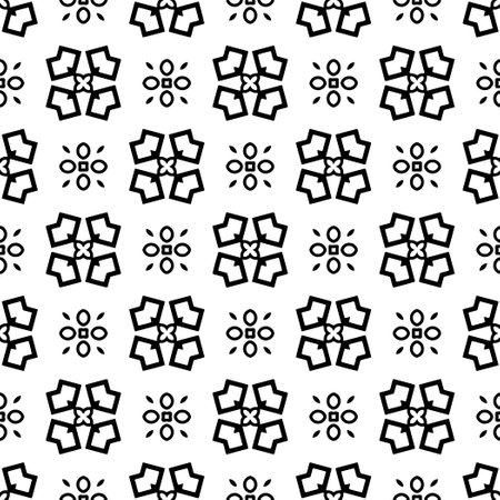 simple monochrome texture. abstract background. seamless repeating pattern.Black and white color.のイラスト素材