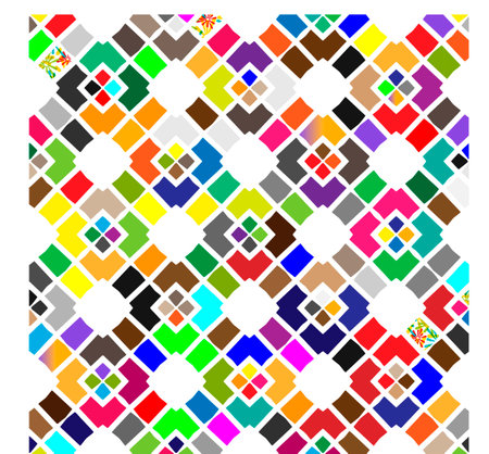 Abstract ethnic rug ornamental pattern.Perfect for fashion, textile design, cute themed fabric, on...